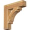Ekena Millwork Merced Block Rough Sawn Bracket, Western Red Cedar, 6"W x 28"D x 28"H BKT06X28X28MRC05RWR - alternate 1